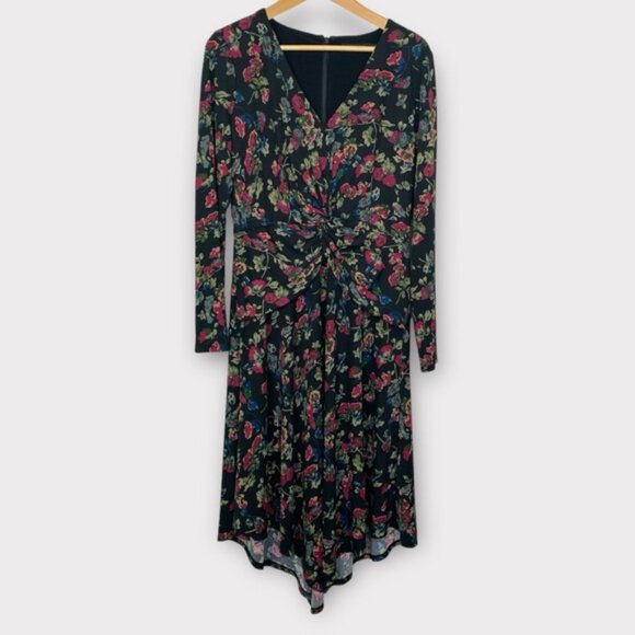 Lauren Ralph Lauren Floral Surplice Jersey Dress - Picture 5 of 13